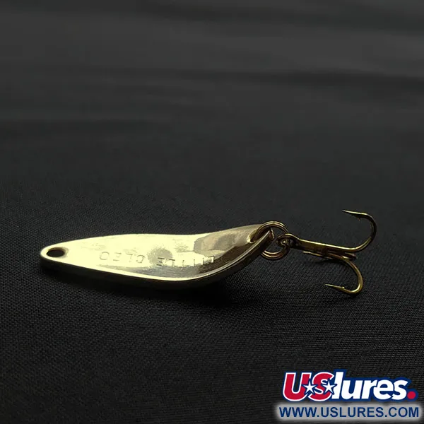 Vintage Acme Little Cleo, 3/16oz gold fishing spoon #20674