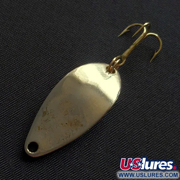 Vintage Acme Little Cleo, 3/16oz gold fishing spoon #20674