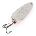 Vintage   Seneca Little Cleo UV, 1/4oz nickel/white/red UV fishing spoon #20676