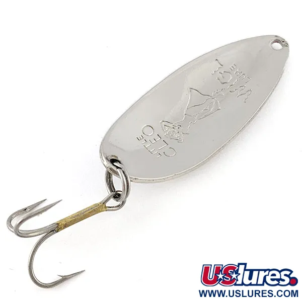 Vintage  Seneca Little Cleo (Hula Girl), 1/2oz nickel fishing spoon #20679