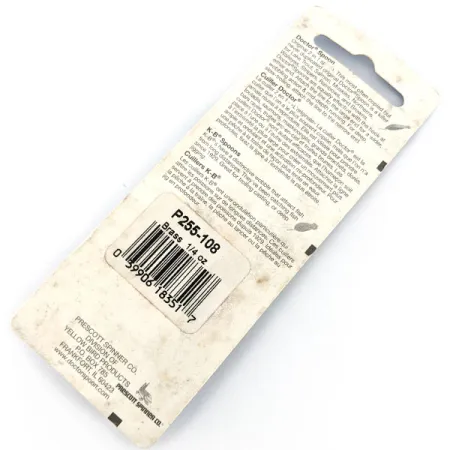 Prescott Spinner Little Doctor 255, 1/4oz gold fishing spoon #20687