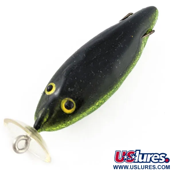 Vintage  Mann's Bait  Vintage Mann’s Spitting Shad Weedless ​ Frog  , 1/4oz green glitter fishing #20689
