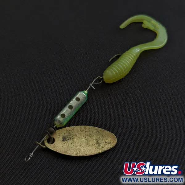 Vintage  Yakima Bait Worden’s Original Rooster Tail, 1/8oz brass spinning lure #20715