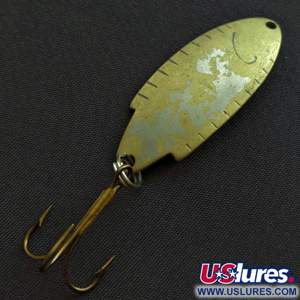 Vintage   Thomas Buoyant, 1/4oz brass fishing spoon #20722