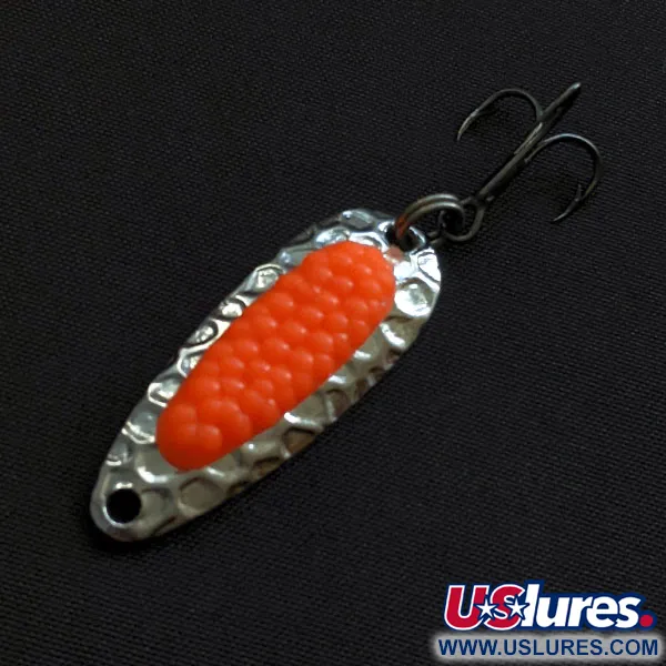 Vintage   Blue Fox Pixee, 1/8oz nickel/red fishing spoon #20723