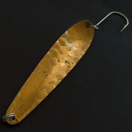 Vintage Len Thompson NK 28, 1/2oz silver/copper fishing spoon #20728