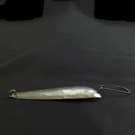 Vintage Len Thompson NK 28, 1/2oz silver/copper fishing spoon #20728