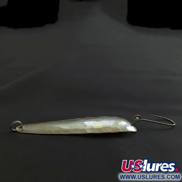 Vintage Len Thompson NK 28, 1/2oz silver/copper fishing spoon #20728