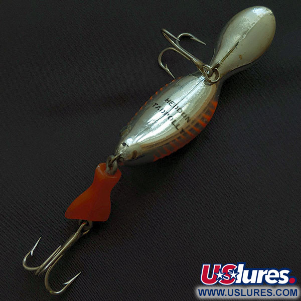 Vintage Heddon Jointed Tadpolly series #9015, 2/5oz Bloody Mary fishing lure  #20729