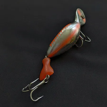 Vintage Heddon Jointed Tadpolly series #9015, 2/5oz Bloody Mary  fishing lure #20729