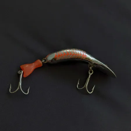 Vintage Heddon Jointed Tadpolly series #9015, 2/5oz Bloody Mary  fishing lure #20729