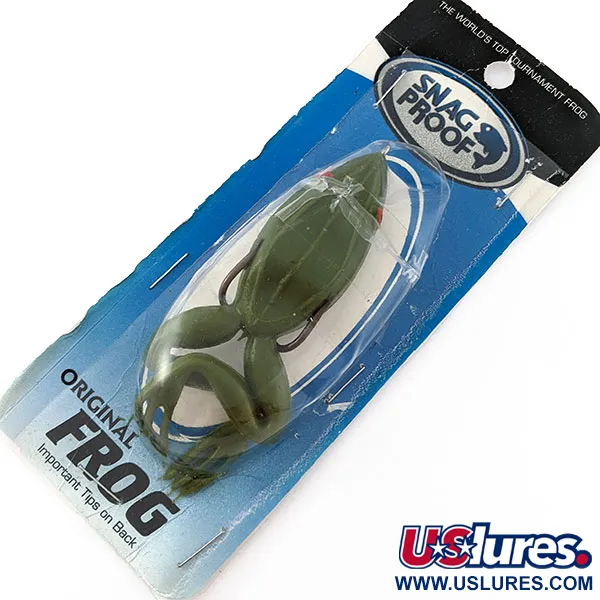   Snag Proof Original Frog, 1/3oz Green fishing #20731