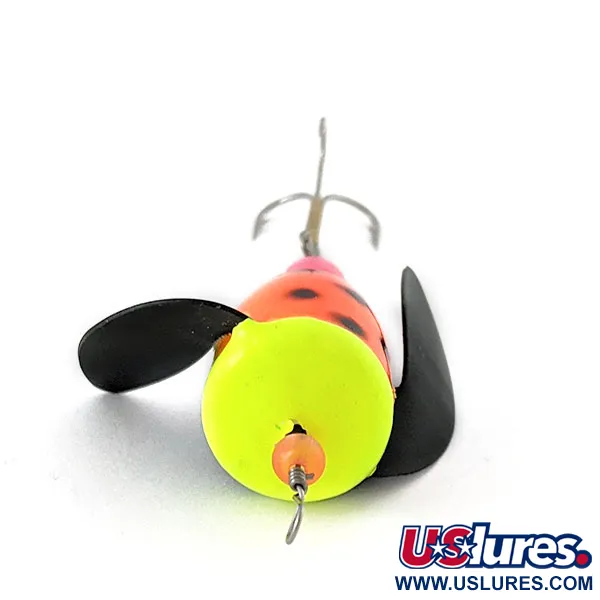 Vintage  Yakima Bait Spin-N-Glo, 3/16oz Black Wings - Flame  fishing #20741
