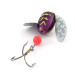 Vintage  Yakima Bait Spin-N-Glo, 1/8oz Mylar Wings - Metallic Purple Chartreuse Tiger fishing #20742