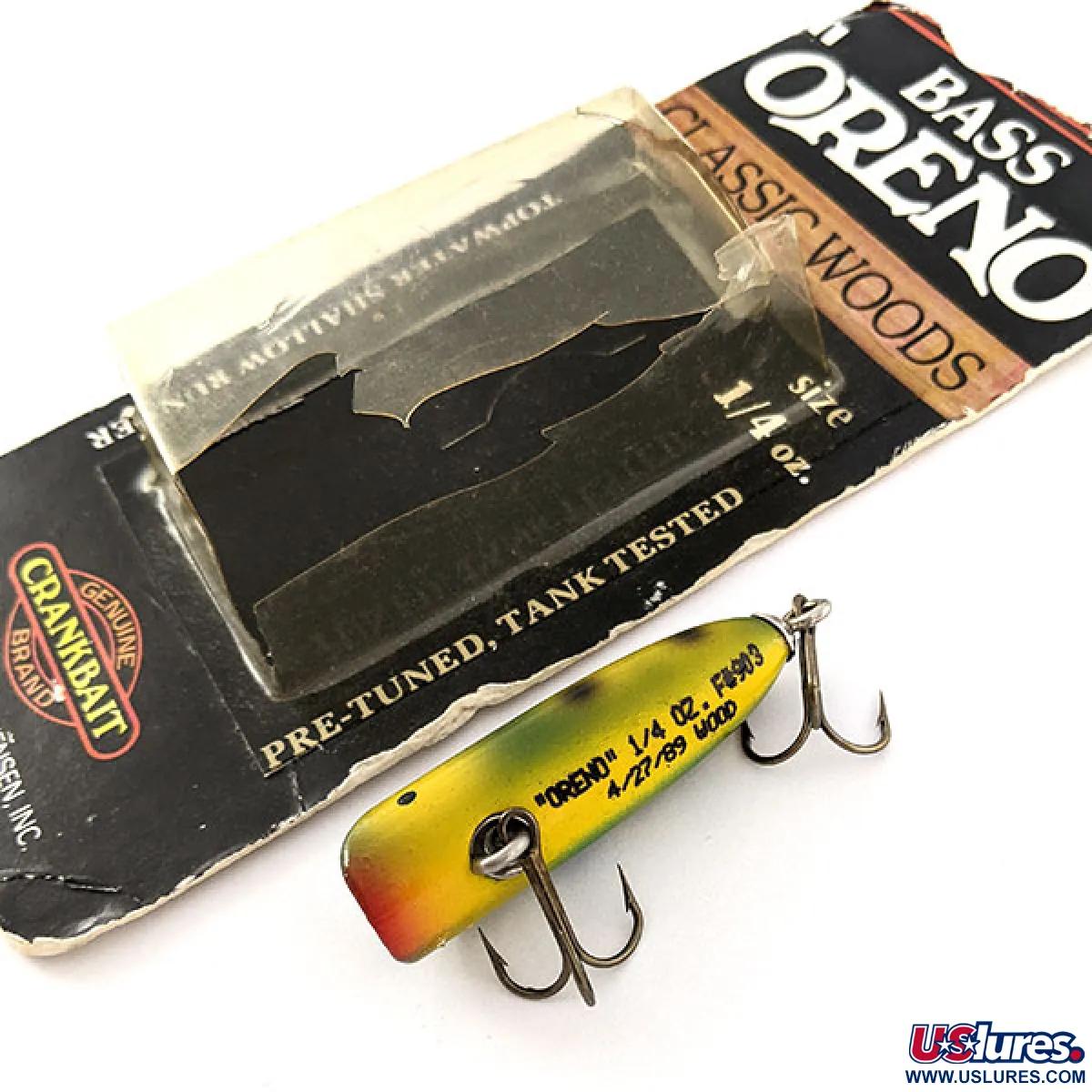 Luhr Jensen Bass Oreno Classic Woods, 1/4oz Frog fishing lure #20748