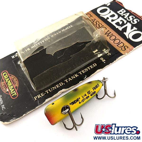   Luhr Jensen Bass Oreno Classic Woods, 1/4oz Frog fishing lure #20748