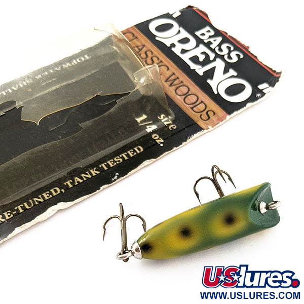   Luhr Jensen Bass Oreno Classic Woods, 1/4oz Frog fishing lure #20748