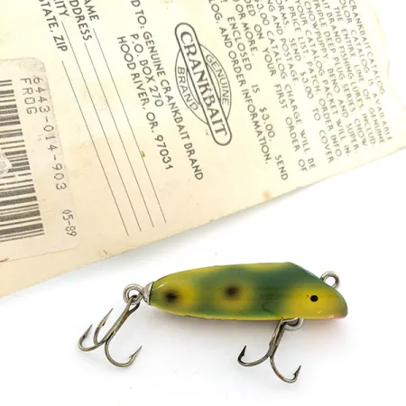 Luhr Jensen Bass Oreno Classic Woods, 1/4oz Frog fishing lure #20748