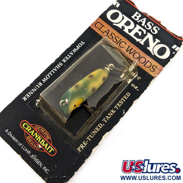   Luhr Jensen Bass Oreno Classic Woods, 1/4oz Frog fishing lure #20748