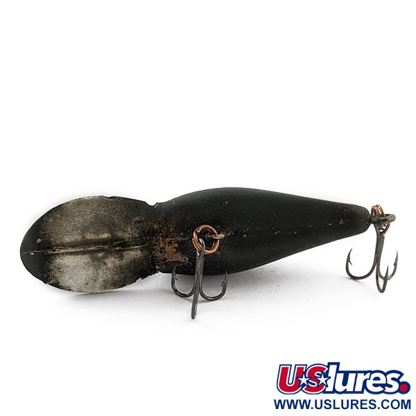 Vintage   Bomber model 6A, 2/5oz black fishing lure #20757
