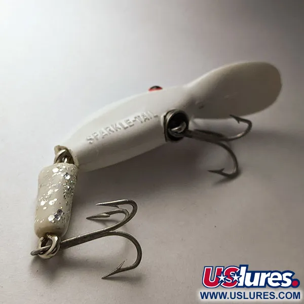 Vintage  Eppinger Sparkle Tail, 1/4oz White Sparkle Tail fishing lure #20773