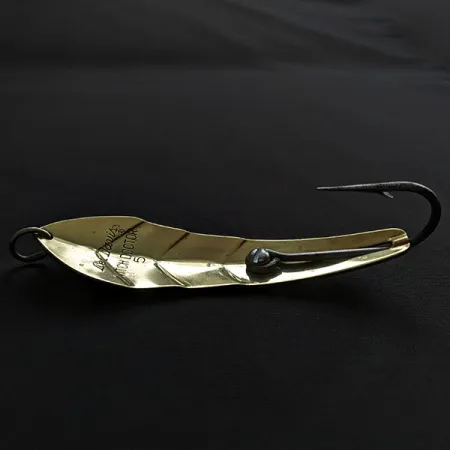 Vintage Luhr Jensen Les Davis Witch Doctor 5 (1960s), 1oz gold fishing spoon #20774