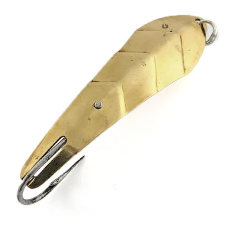 Vintage Luhr Jensen Les Davis Witch Doctor 5 (1960s), 1oz gold fishing spoon #20774