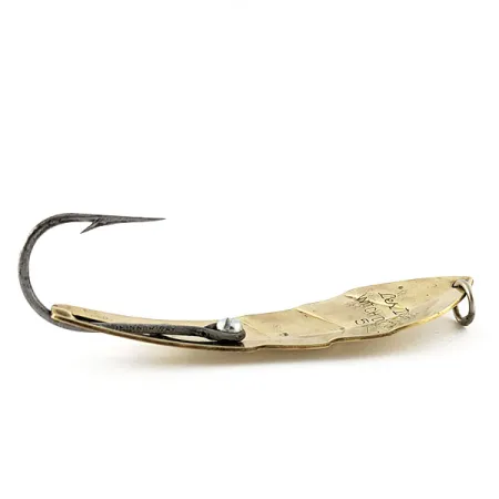 Vintage Luhr Jensen Les Davis Witch Doctor 5 (1960s), 1oz gold fishing spoon #20774