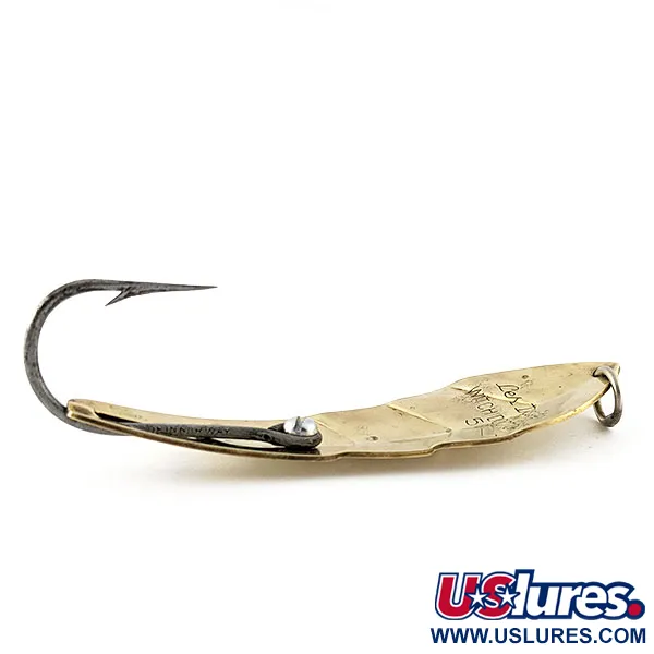 Vintage Luhr Jensen Les Davis Witch Doctor 5 (1960s), 1oz gold fishing spoon #20774