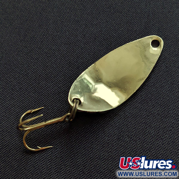 Vintage   Acme Little Cleo bubbles, 1/8oz gold fishing spoon #20784