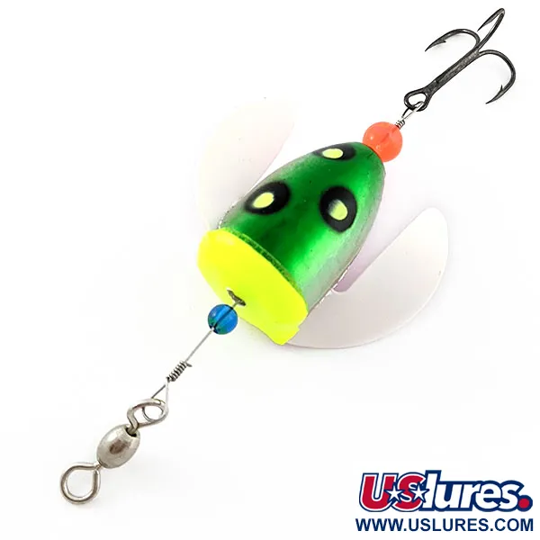 Vintage  Yakima Bait Spin-N-Glo, 1/4oz Glo Wings - California Watermelon fishing #20785