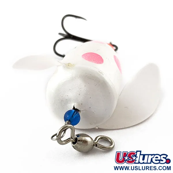 Vintage  Yakima Bait Spin-N-Glo, 1/4oz Pearl Wings - Pearl Clown fishing #20788