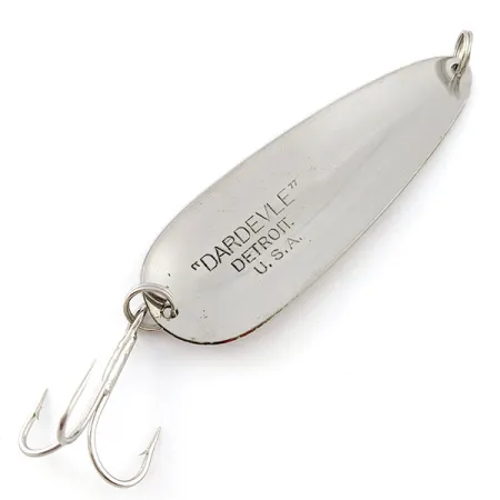Vintage Eppinger Dardevle, 1oz nickel fishing spoon #20789