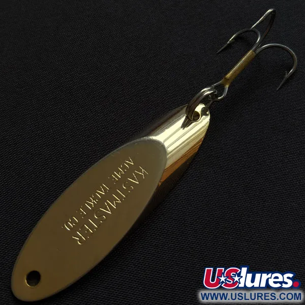 Vintage Acme Kastmaster, 1/2oz gold fishing spoon #20791