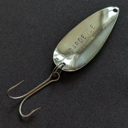 Vintage Eppinger Dardevle Spinnie, 1/3oz Frog fishing spoon #20795