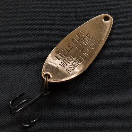 Vintage Seneca Little Cleo, 1/4oz copper fishing spoon #20798