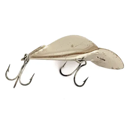 Vintage Buck Perry spoonplug, 1/3oz nickel fishing spoon #20800