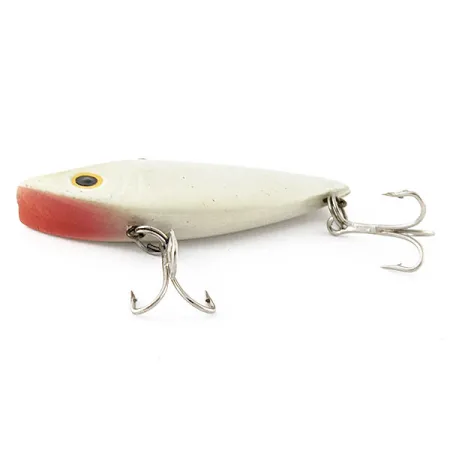 Vintage Mann's Bait  Tom Mann's Premium Rat'lin Shad Lipless, 1/4oz white pearl/blue fishing lure #20809