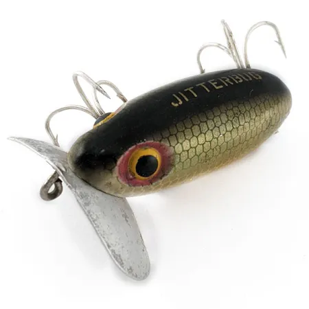 Vintage Fred Arbogast Jitterbug Early Bug Eye​ (1960s)​ , 1/2oz fishing lure #20815