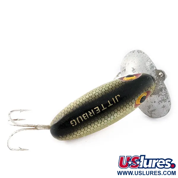 Vintage   Fred Arbogast Jitterbug Early Bug Eye​ (1960s)​ , 1/2oz  fishing lure #20815