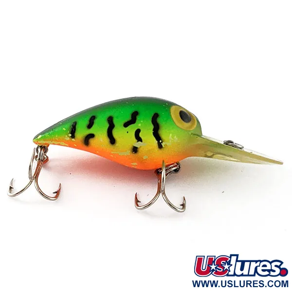 Vintage   Storm Wiggle Wart, 2/5oz Fire tiger fishing lure #20816