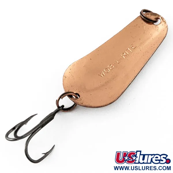 Vintage Acme Wob-L-Rite, 1/8oz nickel/copper fishing spoon #20817