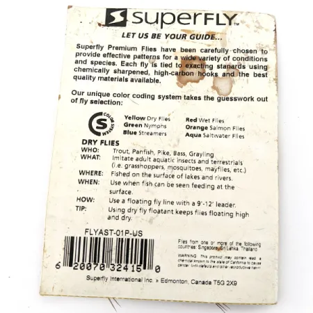 Other Superfly premium flies dry fly flyfishing , fishing #20818