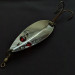 Vintage   Gibbs Two -X Ruby Eye 3, 1oz gold/nickel/red eyes fishing spoon #20824