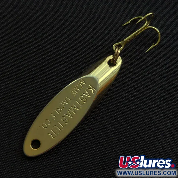 Vintage Acme Kastmaster, 1/8oz gold fishing spoon #20828