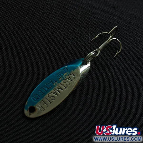 Vintage Acme Kastmaster, 3/32oz нікель/синій fishing spoon #20846