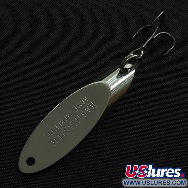 Vintage Acme Kastmaster, 1/4oz nickel fishing spoon #20847