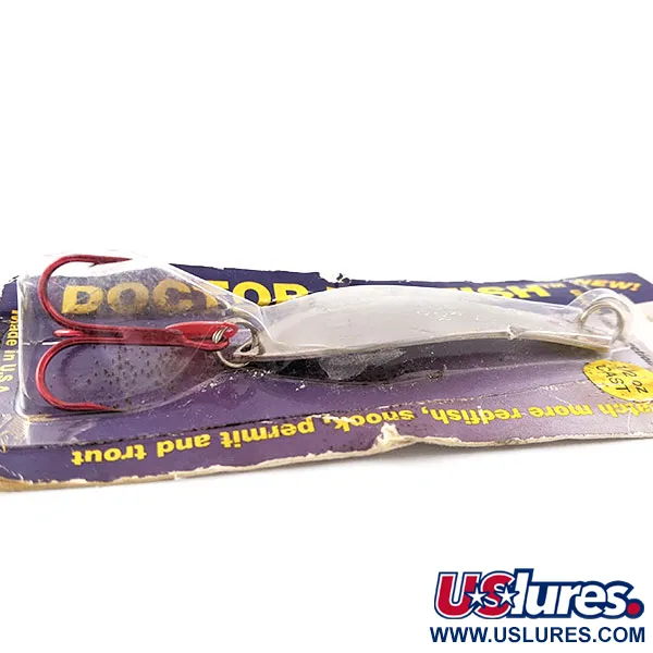  Prescott Spinner Little Doctor 270 Redfish, 1/2oz nickel/red fishing spoon #20851