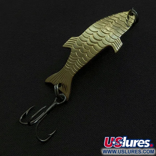 Vintage Acme Phoebe, 3/16oz gold fishing spoon #20852
