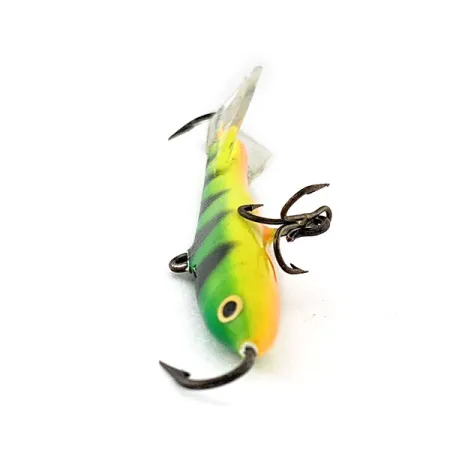 Vintage Rapala Flat Jig 7, 3/5oz Fire tiger fishing spoon #20861